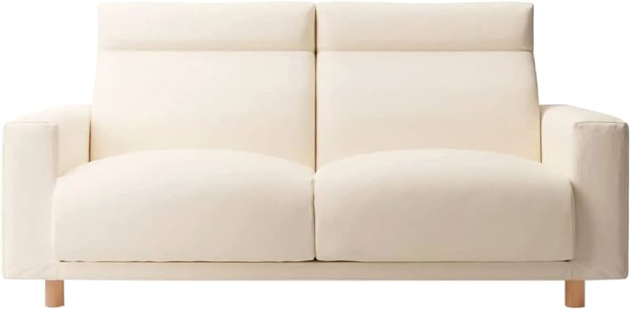 Amazon｜無印良品 ソファ本体 白 幅193×奥行90.5×高さ83.5cm 2.5