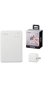 Amazon.co.jp: キヤノン スマホプリンター セルフィー QX20 ホワイト