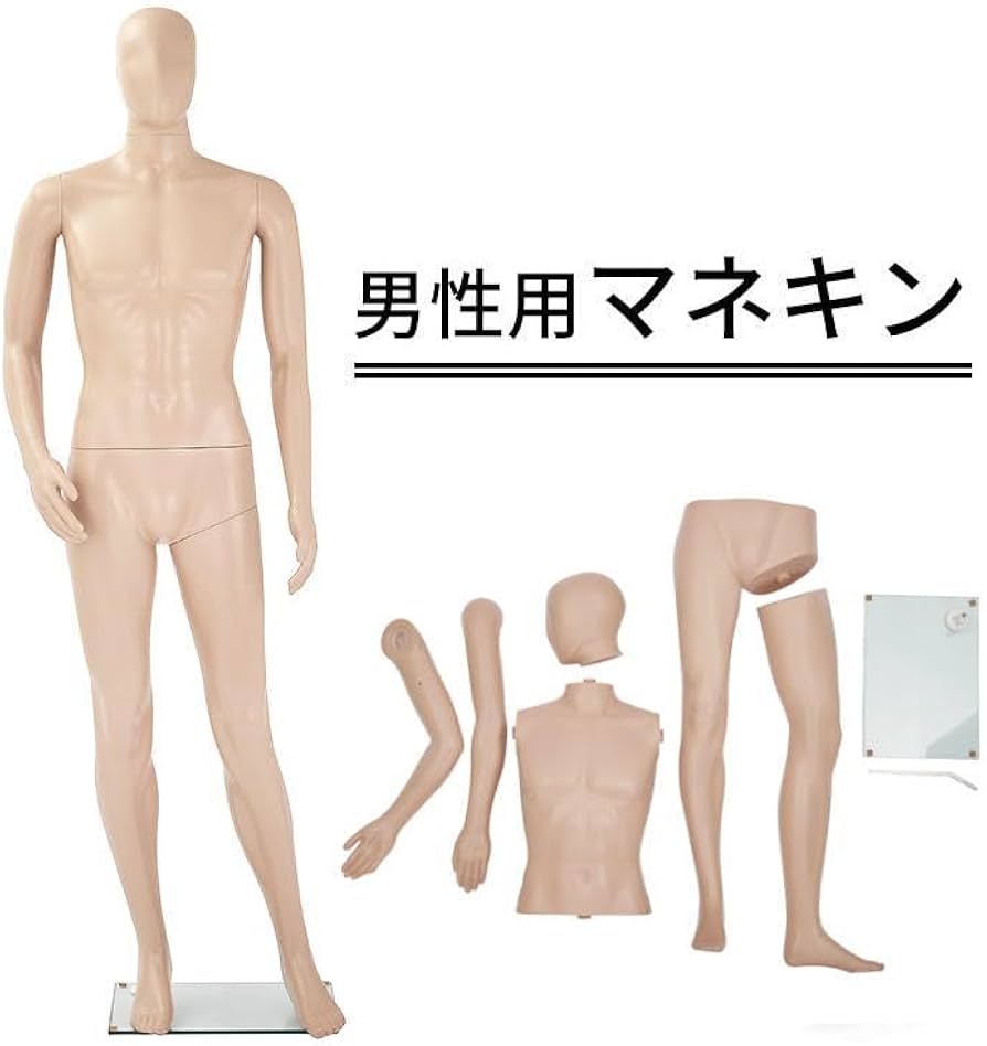 Amazon.co.jp: [ダイセイ]マネキン 全身マネキン メンズ 185㎝ [8号
