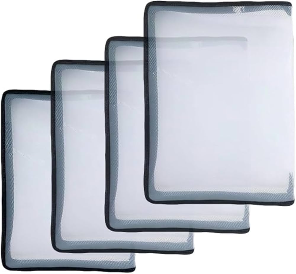 Amazon | A4 ファスナー付きクリアファイルケー 4個セット 33.5cm 23cm