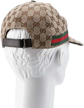 Amazon | [グッチ] 帽子 メンズ Baseball キャップ BEIGE/EBONY+CACAO