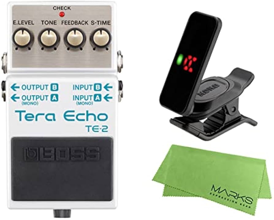 Amazon | BOSS ボス - Tera Echo TE-2 + KORG Pitchclip 2 PC-2 +