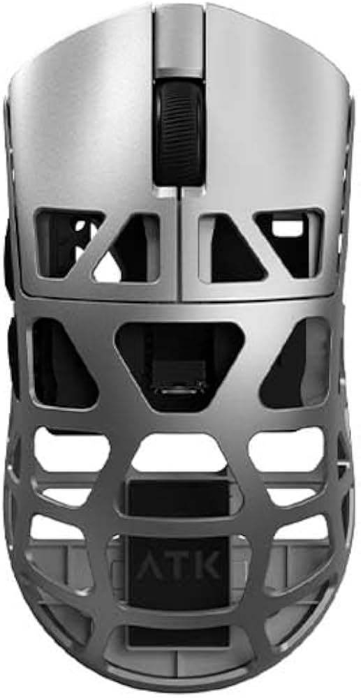 Amazon.co.jp: ATK ワイヤレスゲーミングマウス FIERCE X Silver
