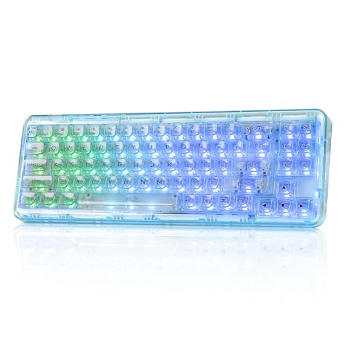 Amazon | YUNZII X71 メカニカルゲーミングキーボード 透明キー