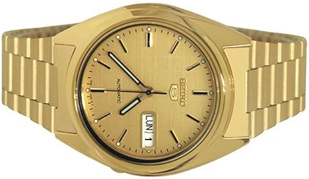 Amazon.co.jp: Seiko セイコー 5 Automatic SNXL72K1 ゴールド メンズ