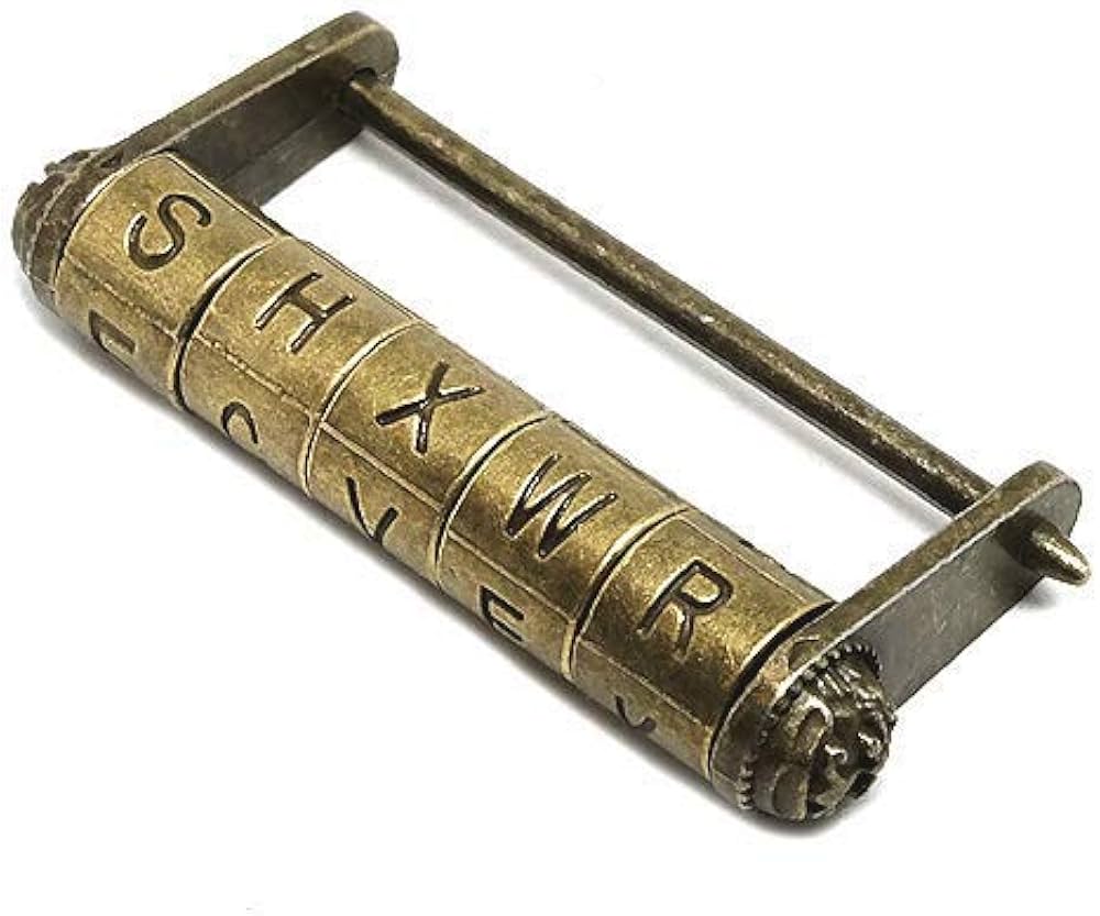 Amazon | 真鍮製 錠前（アルファベット）/ 鍵 カギ ロック 南京錠