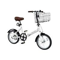 Amazon | AIJYU CYCLE 折りたたみ自転車 16 インチ 軽量 着脱可能カゴ