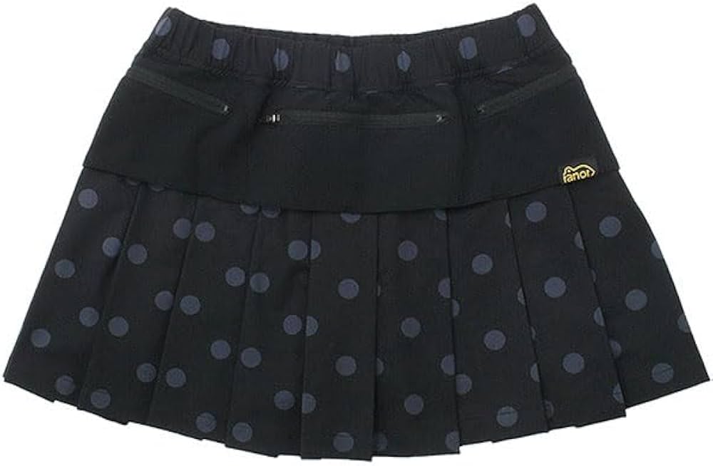 Amazon.co.jp: ranor ラナー DOTS PLEATS SKIRT(WHITH INN) BLACK