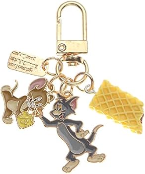 Amazon.co.jp: for トムとジェリー 4連チャーム キーホルダー 2個