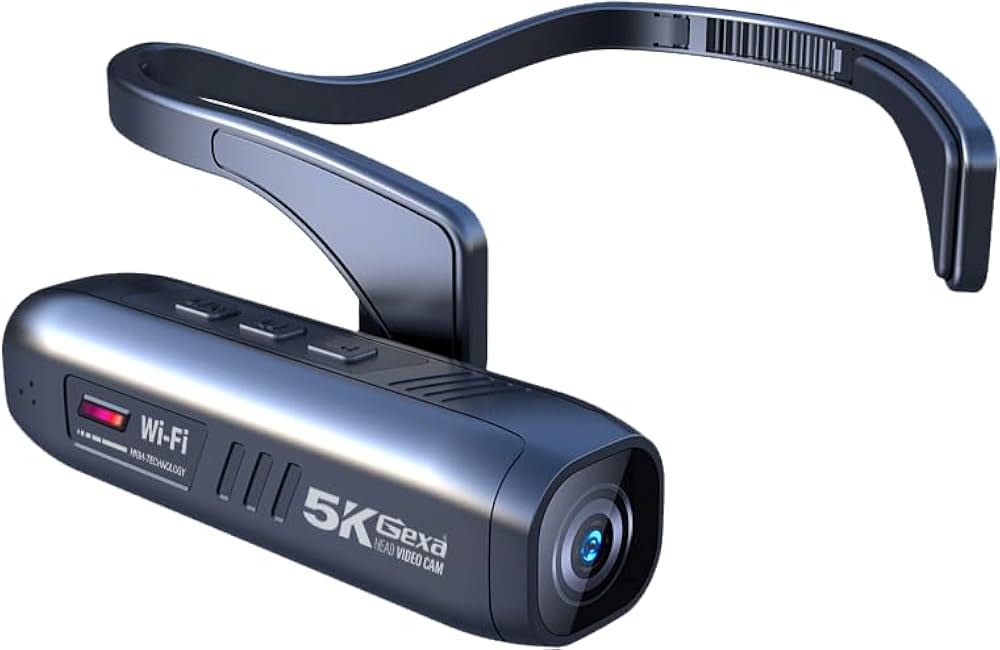 Amazon | Gexa(ジイエクサ) 5K ウェアラブルカメラ ヘッドマウント