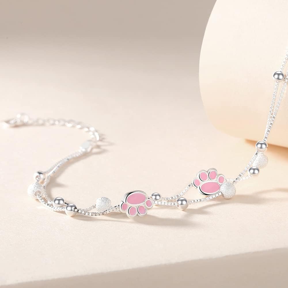 Amazon.co.jp: 猫 ブレスレット レディース 高級 シルバー925 純銀製