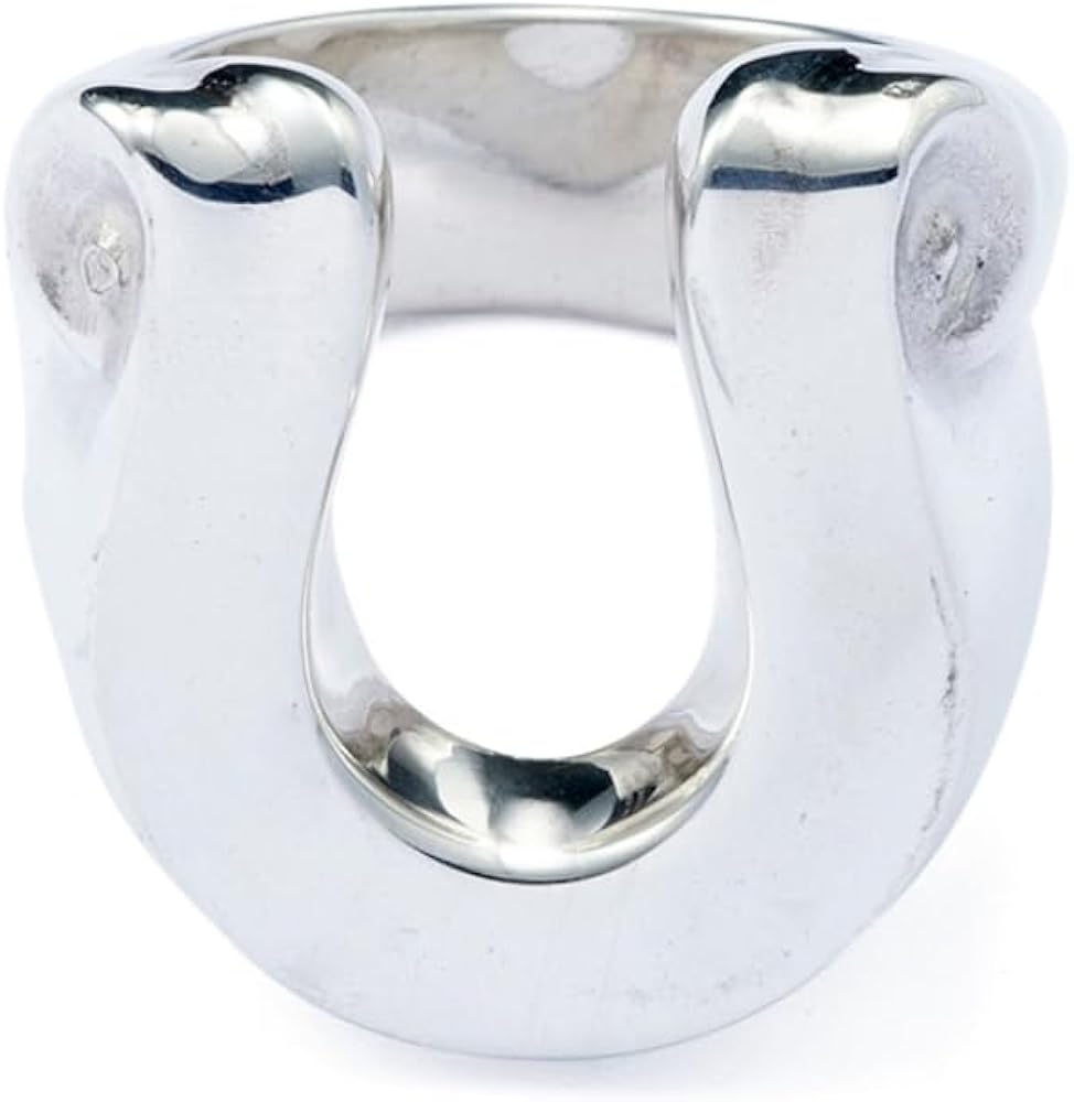 Amazon | [クライミー] レターリボン ホースシュー シルバー リング