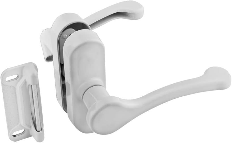 National Hardware N262-196 V1320 Lever Latch in White,1-3/4