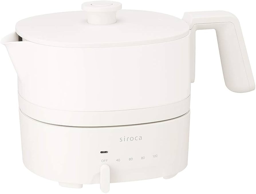 Amazon | シロカ おりょうりケトル ちょいなべ [丸洗い可/温度調整機能