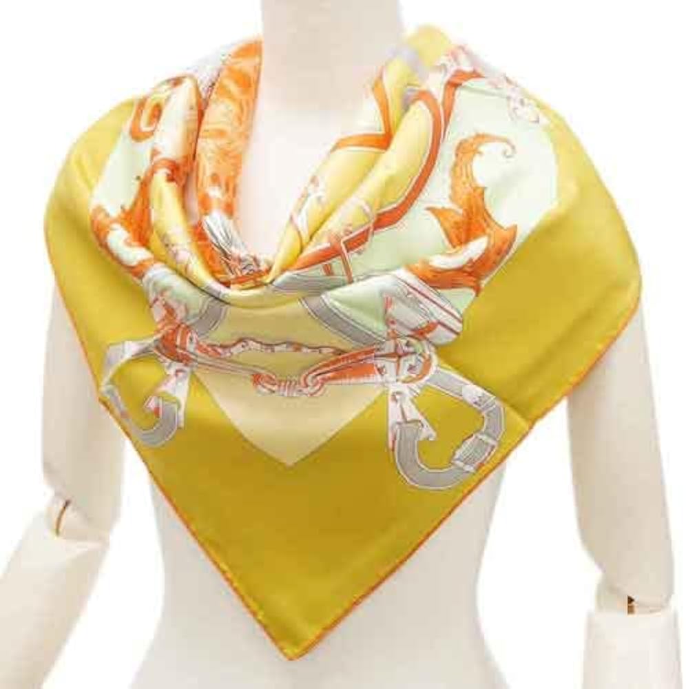 Amazon | [エルメス] スカーフ H002867S11 ソルド カレ ツイル シルク