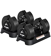 Amazon | MOJEER ダンベル 可変式 24kg/40kg アジャスタブルダンベル 1