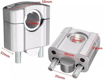 Amazon | バイク ハンドル クランプ 変換 22.2mm 28mm アップハン 金