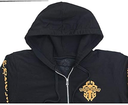 Amazon | CHROME HEARTS HOODIE ZIP DAGGER BLACK/YELLOW クロムハーツ