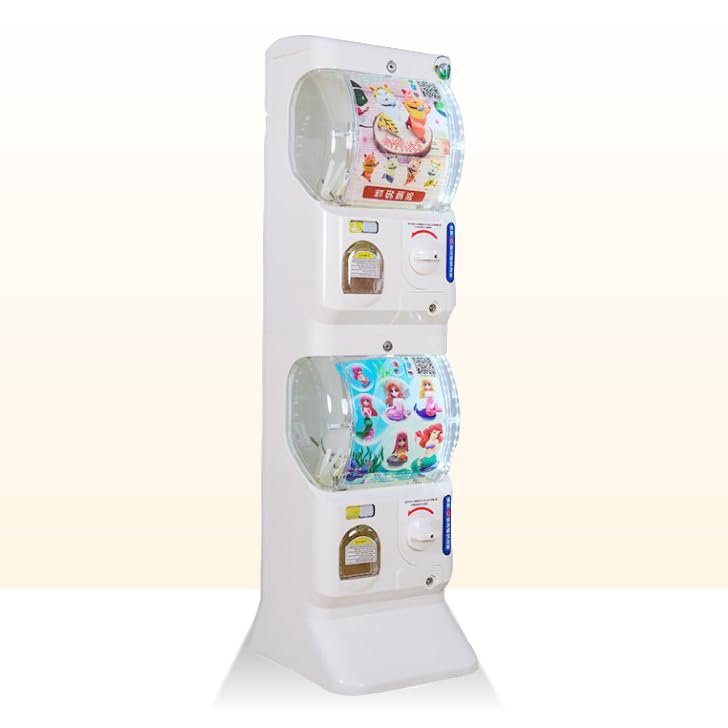 Amazon.co.jp: Kurflo 二段式ガチャマシーン ガチャガチャ 本体 2段式