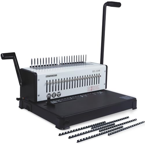 Amazon.co.jp: RAYSOONER SD-220B 製本機 コームリング 角穴 1～21穴