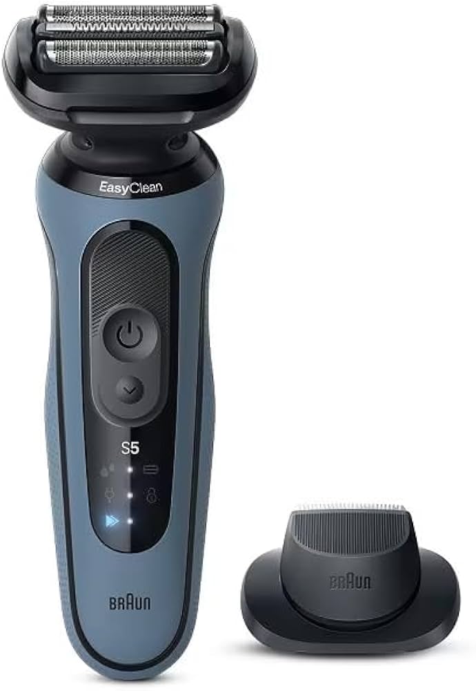 Amazon | ブラウン メンズシェーバー シリーズ5 アズールブルー 防水
