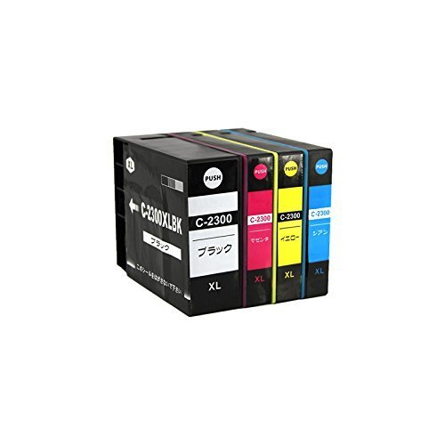 Amazon.co.jp: PGI-2300XL 顔料 4色セット (PGI-2300XLBK×1 PGI
