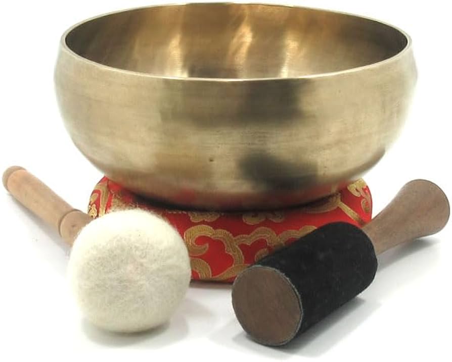 Amazon.co.jp: シンギングボウル 7メタル 3点セット付 シンギング
