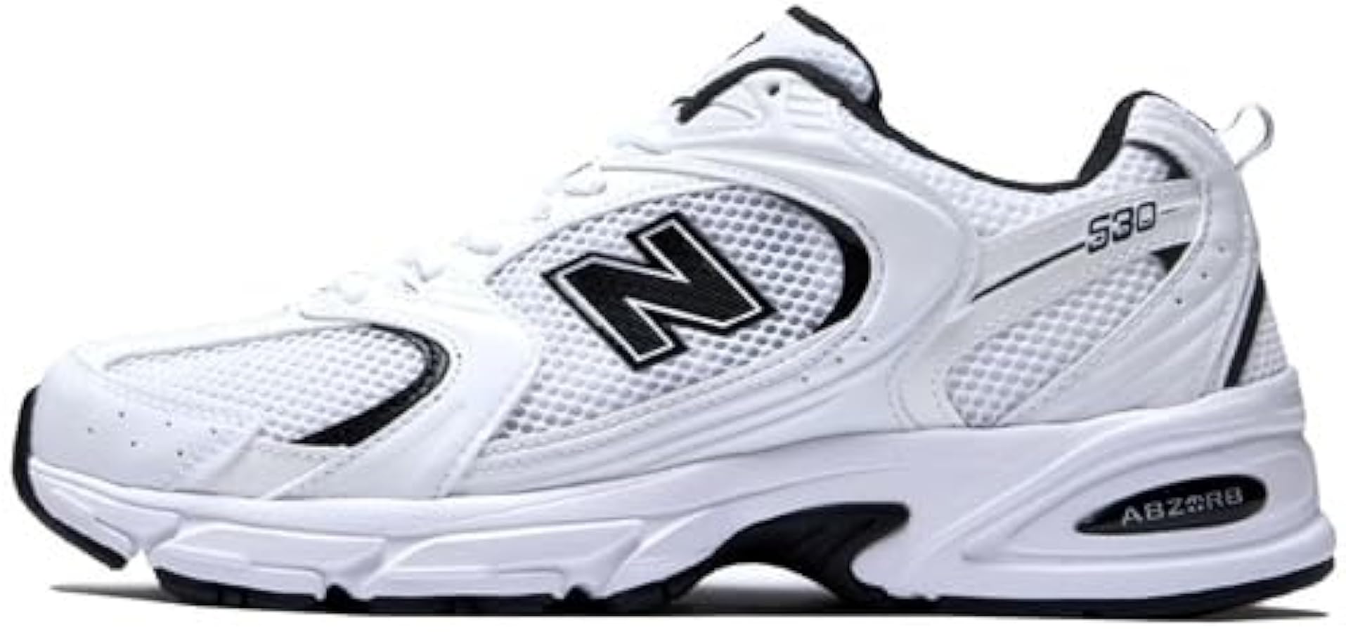 Amazon | [ニューバランス] 530 スニーカー MR530EWB (白/黒, 日本の靴