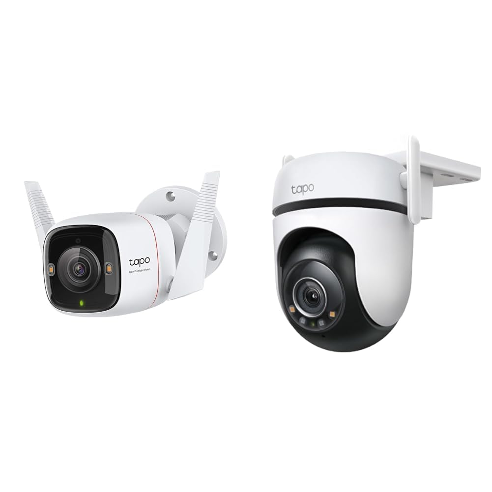 Amazon.co.jp: 【セット買い】TP-Link Tapo 屋外カメラ WiFi
