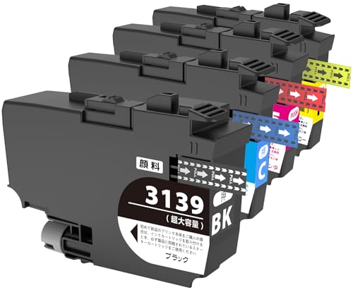 Amazon.co.jp: LC3139 (BK/C/M/Y)【全色顔料】【4色セット】 最新 互換