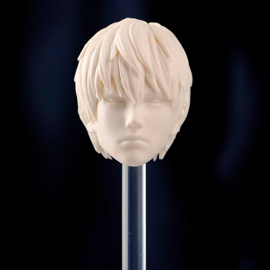 Amazon | 1/6 ヘッド スカルプト 未塗装男の子ヘッドカービング チャン