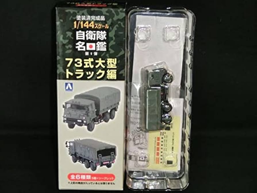 Amazon.co.jp: アオシマ 1/144 自衛隊名鑑 第1弾 73式大型トラック編