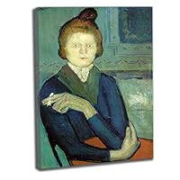 作者不明たばこを吸う老人絵画油絵