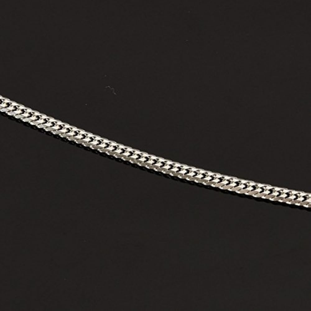 Amazon | Pt850 プラチナ 六面ダブル 喜平ネックレス10g-45cm)引き輪