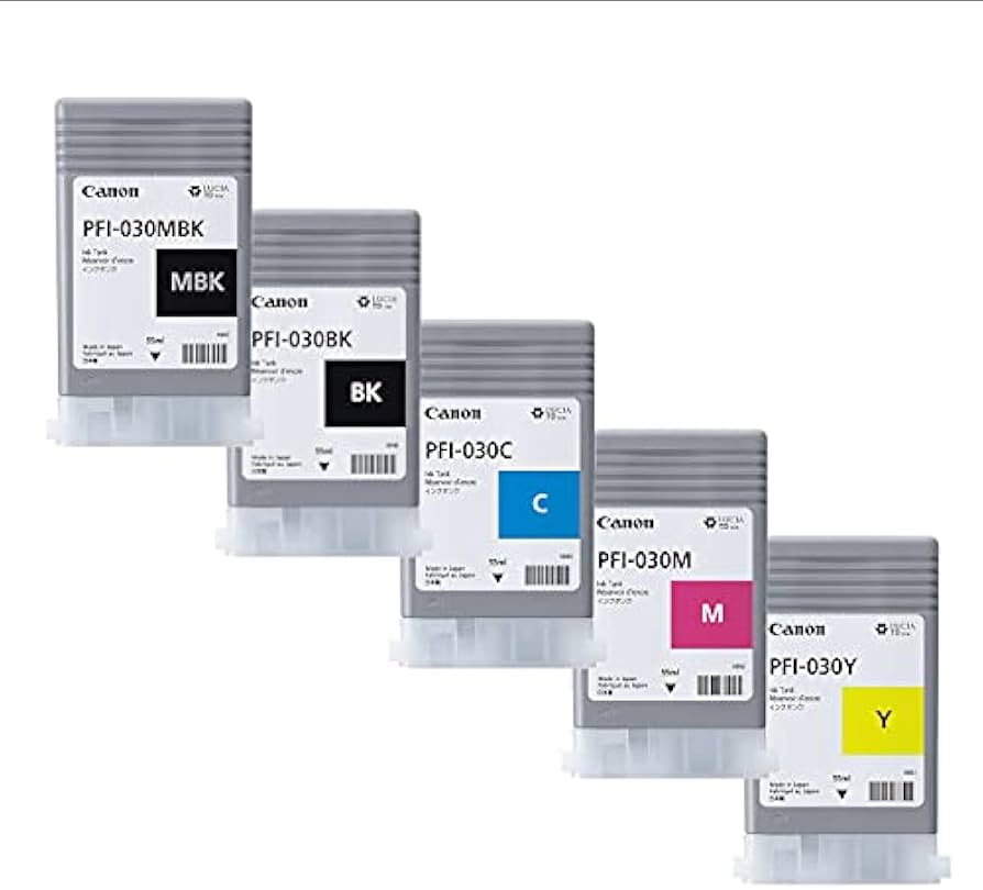 Amazon.co.jp: 【純正品5色セット】キヤノン インクボトル PFI-030