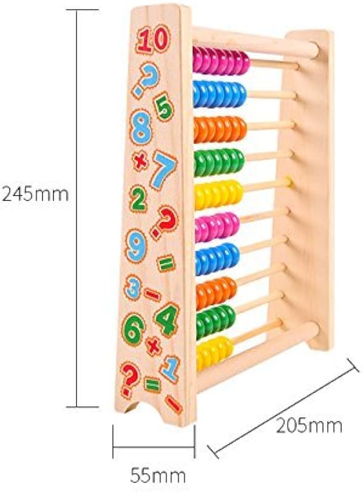 Amazon.co.jp: そろばん レインボーアバカス100 児童用100玉そろばん