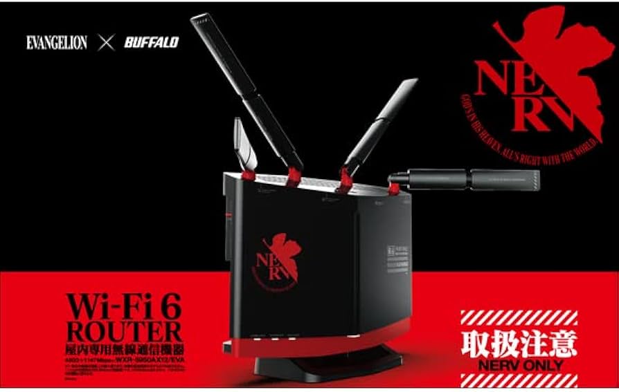 Amazon.co.jp: EVAコラボモデル。 BUFFALO 無線LAN親機11ax/ac/n/a/g/b