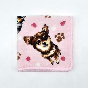 Amazon | [アーンジョー] チワワ 日本製 ハンカチ タオル 23cm