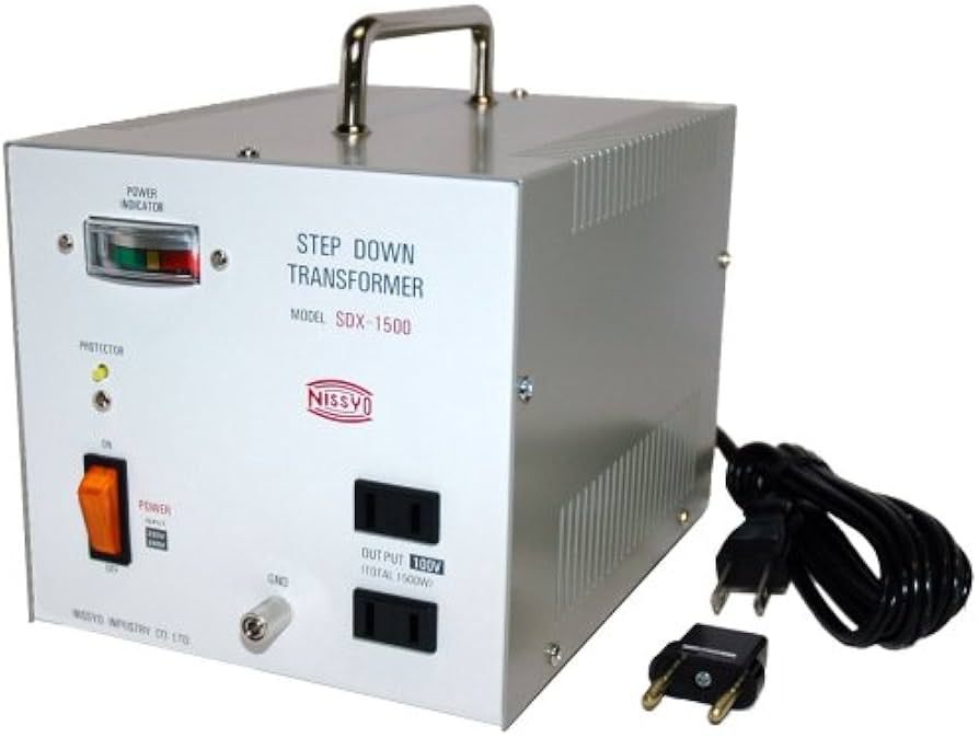 Amazon.co.jp｜日章工業 変圧器 海外 AC220/240V→AC100V 1500W