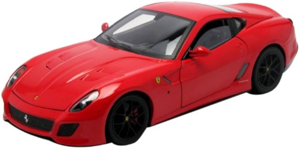 Hot Wheels Elite Collection Ferrari 599 GTO - Red 1:18 Scale Die