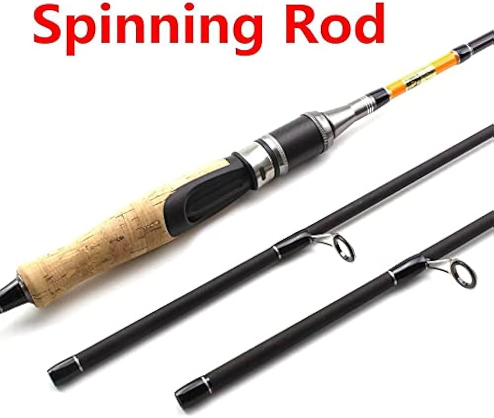 Amazon | 2チップ1.8m高カーボンルアーフィッシングロッド、m/mh