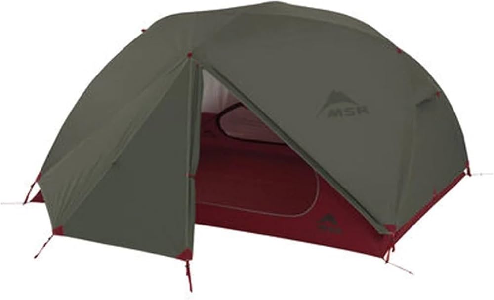 Amazon.co.jp: MSR ELIXIR 3バックパッキングテント（緑色