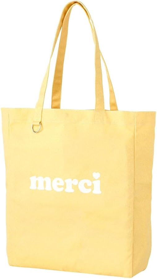 Amazon | メルシーロゴトート MERCI LOGO TOTE 103243053011 LT YELLOW