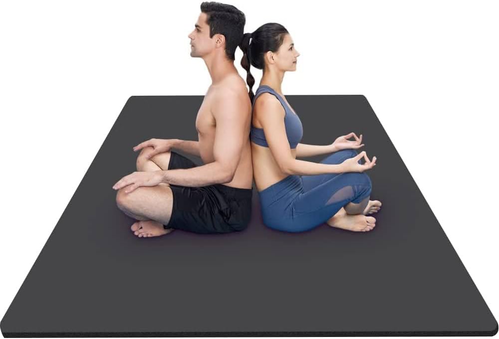 Amazon | ヨガマット 15mm 幅広 130cm 特大 200*130cm 2人用 大判 筋