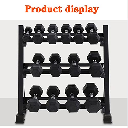 Amazon.co.jp: ダンベルラック 六角形の新しい調節可能な3層ダンベル