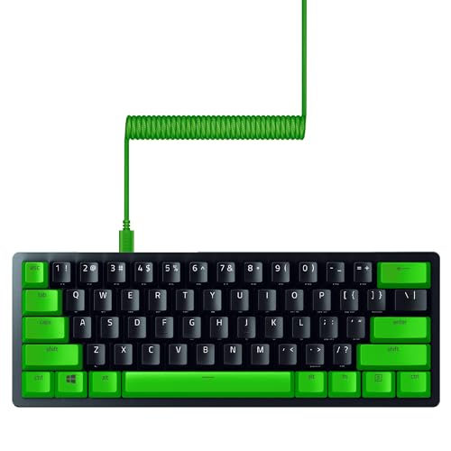 Amazon.co.jp: Razer PBT キーキャップ + コイル状ケーブル