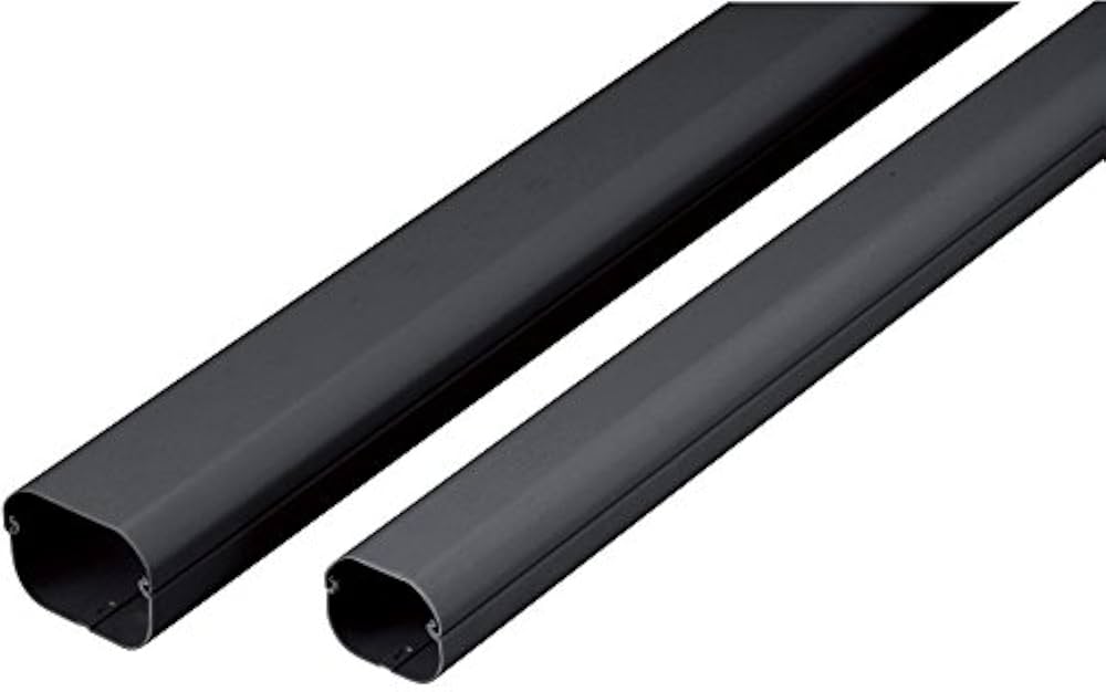 Amazon.co.jp: 因幡電工 エアコン配管化粧カバー LD-70 ブラック 屋外