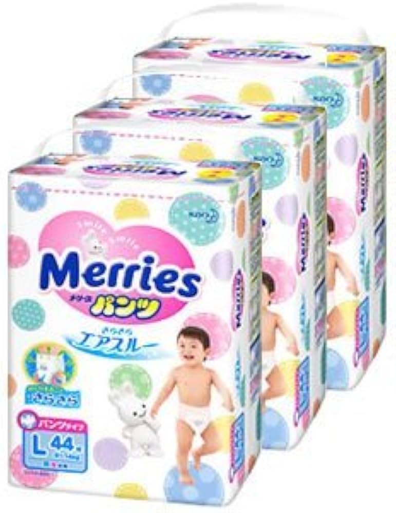 Amazon.co.jp: メリーズパンツ さらさらエアスルー L 44枚【3個パック