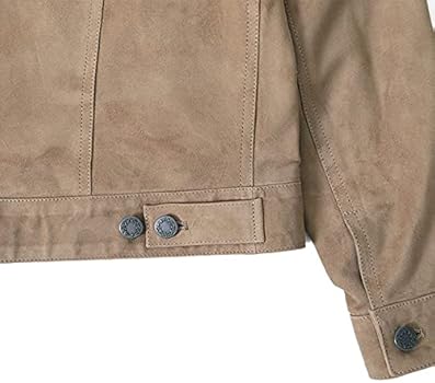 Amazon | [エンメティ] JACK CAMO スエードレザー Gジャン メンズ