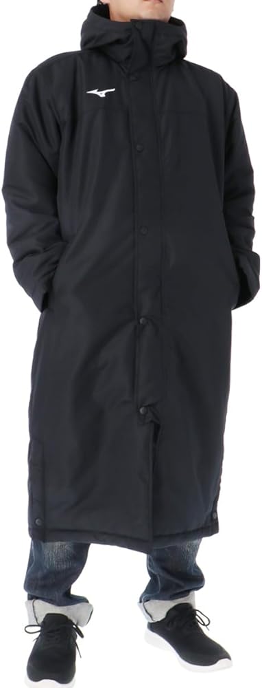 Amazon.co.jp: [ミズノ] ベンチコート メンズ ブレスサーモ 中綿 吸湿